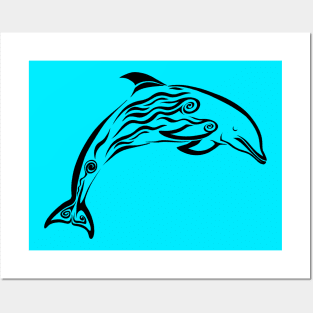 DOLPHIN TATTOO Posters and Art